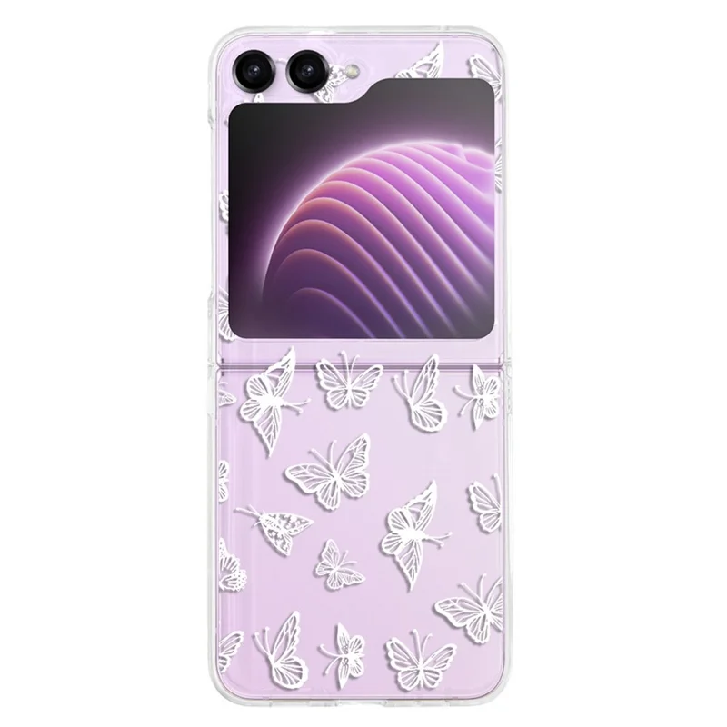 Pattern Printing Phone Case for Samsung Galaxy Z Flip5 5G , Anti-scratch PC Phone Cover - Z39