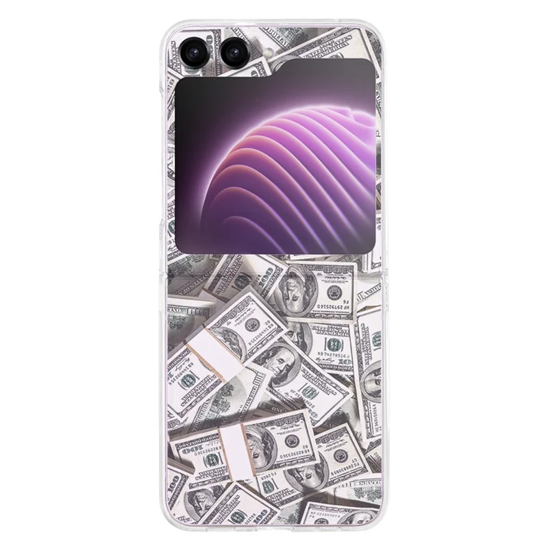 Pattern Printing Phone Case for Samsung Galaxy Z Flip5 5G , Anti-scratch PC Phone Cover - Z42