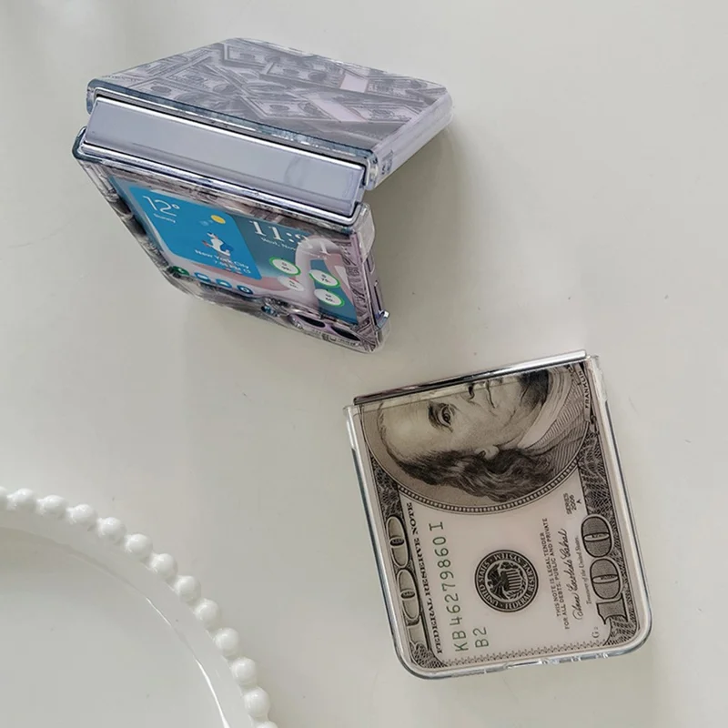 Pattern Printing Phone Case for Samsung Galaxy Z Flip5 5G , Anti-scratch PC Phone Cover - Z42