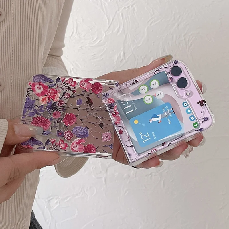 Чехол для телефона Samsung Galaxy Z Flip5 5G с печатным узором, противоцарапинный, из поликарбоната - Z51