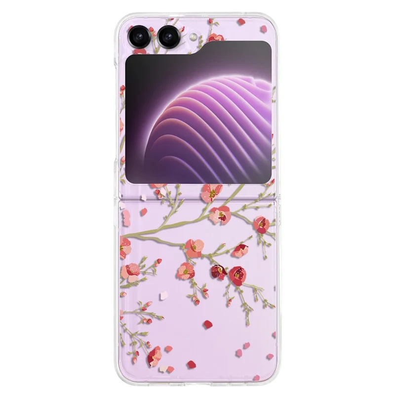 Pattern Printing Phone Case for Samsung Galaxy Z Flip5 5G , Anti-scratch PC Phone Cover - Z52