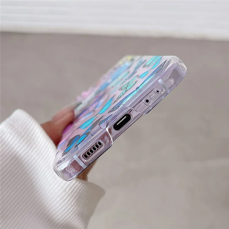 Pattern Printing Phone Case for Samsung Galaxy Z Flip5 5G , Anti-scratch PC Phone Cover - Z57