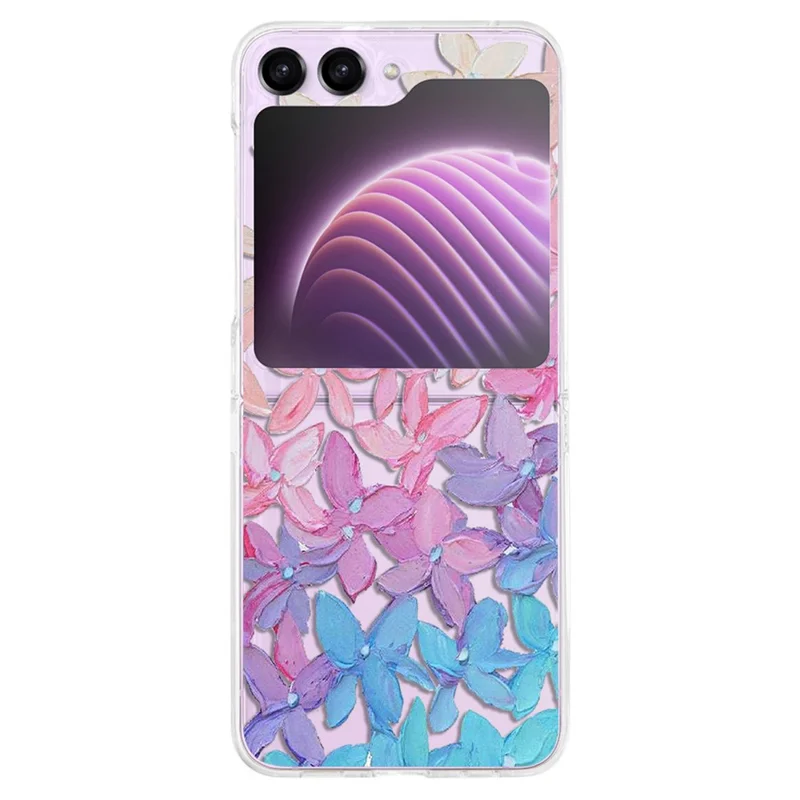 Pattern Printing Phone Case for Samsung Galaxy Z Flip5 5G , Anti-scratch PC Phone Cover - Z59