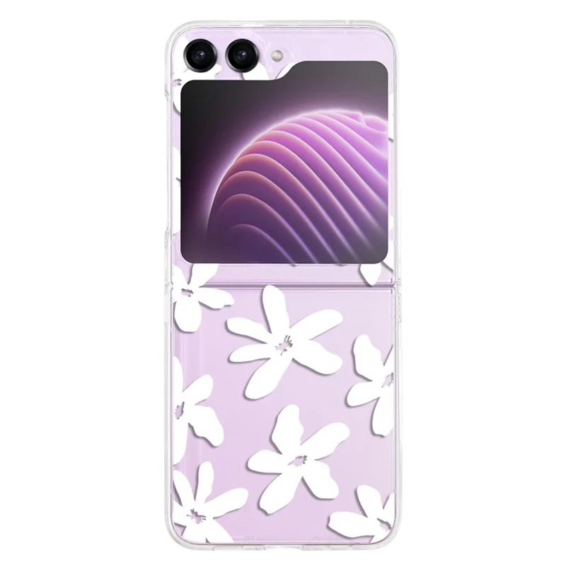Pattern Printing Phone Case for Samsung Galaxy Z Flip5 5G , Anti-scratch PC Phone Cover - Z58
