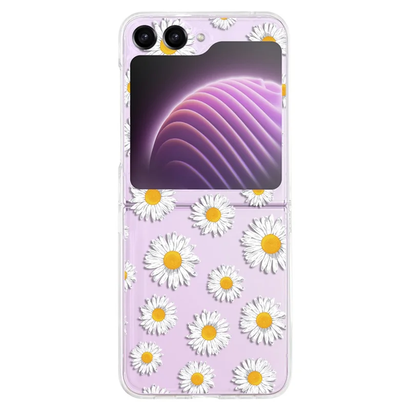 Pattern Printing Phone Case for Samsung Galaxy Z Flip5 5G , Anti-scratch PC Phone Cover - Z61