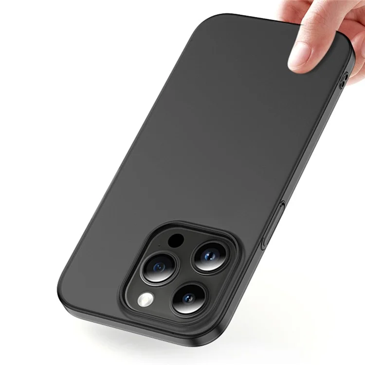 Для iPhone 14 Pro Max Anti-Scratch Shell Matte Finished Phone Cover Ultra-thin Hard PP Phone Case - Transparent Black