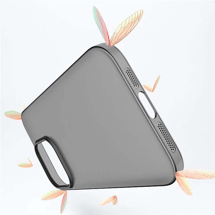 Для iPhone 14 Pro Max Anti-Scratch Shell Matte Finished Phone Cover Ultra-thin Hard PP Phone Case - Transparent Black