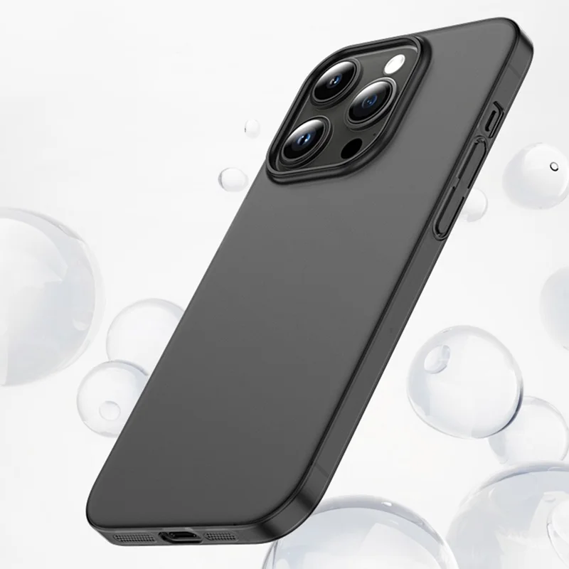 For iPhone 14 Pro Max Anti-Scratch Shell Matte Finished Phone Cover Ultra-thin Hard PP Phone Case - Transparent