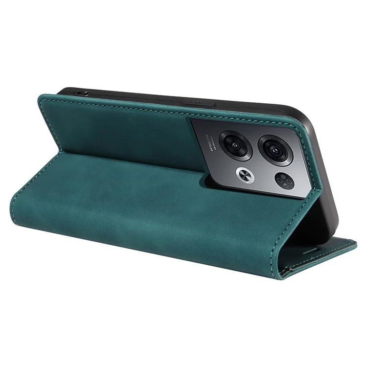 BETOPNICE 003 For Oppo Reno8 Pro 5G (Global Version) / Reno8 Pro+ (China) 5G Leather Phone Case RFID Blocking Wallet Stand Cover - Green