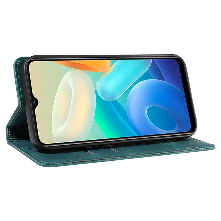 BETOPNICE 003 Per vivo Y02s 4G / Y16 4G / Y35 5G / Y56 5G Custodia per telefono RFID Blocking Wallet Leather Stand Wallet Case - Verde