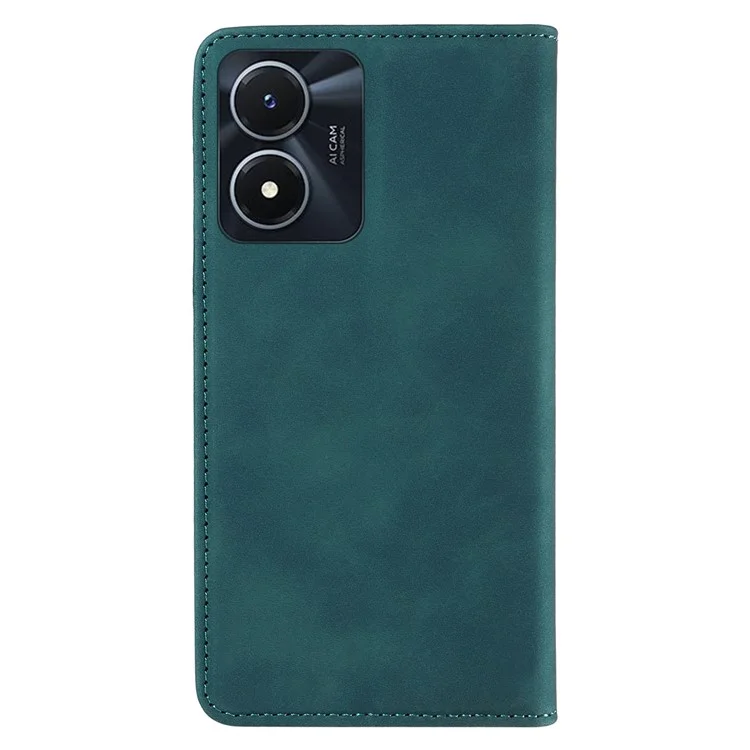 BETOPNICE 003 Per vivo Y02s 4G / Y16 4G / Y35 5G / Y56 5G Custodia per telefono RFID Blocking Wallet Leather Stand Wallet Case - Verde