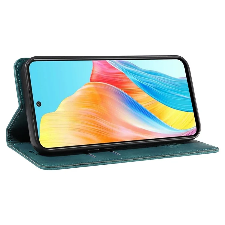 BETOPNICE 003 Pour Oppo A1 5G / A98 5G / F23 5G Étui de téléphone en cuir avec blocage RFID Portefeuille Support Anti-chute - Vert