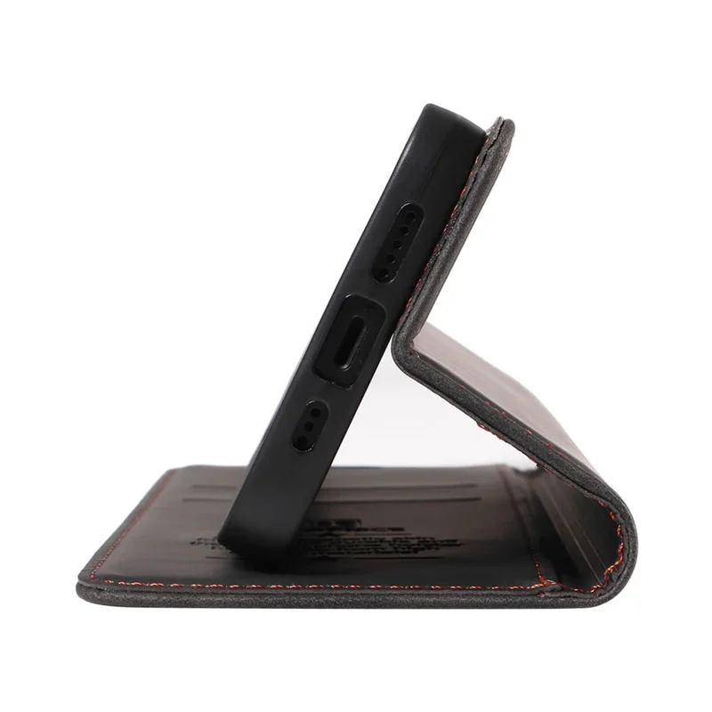 BETOPNICE 003 Wallet Shell for Oppo Reno8 5G (Global Version) RFID Blocking Leather Phone Case Stand Cover - Black