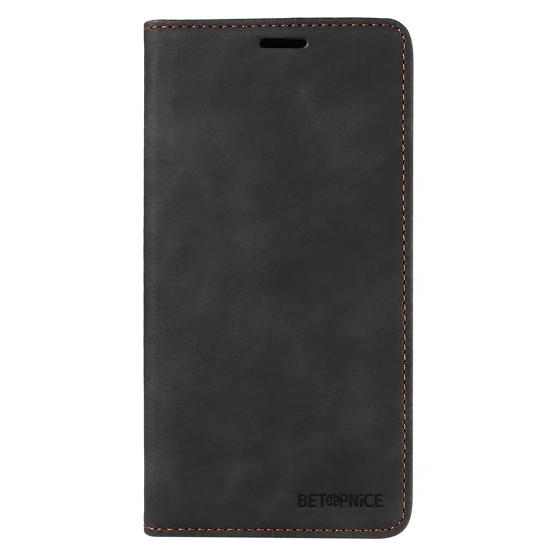 BETOPNICE 003 Wallet Shell for Oppo Reno8 5G (Global Version) RFID Blocking Leather Phone Case Stand Cover - Black