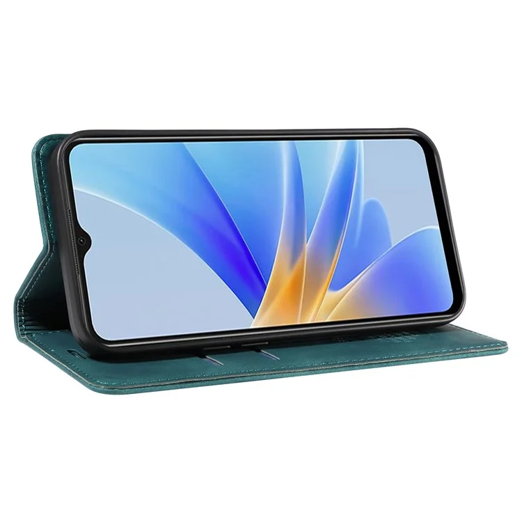 BETOPNICE 003 Custodia a Portafoglio per Oppo A17 4G / A17k 4G, Custodia in Pelle per Telefono con Blocco RFID, Supporto Pieghevole - Verde