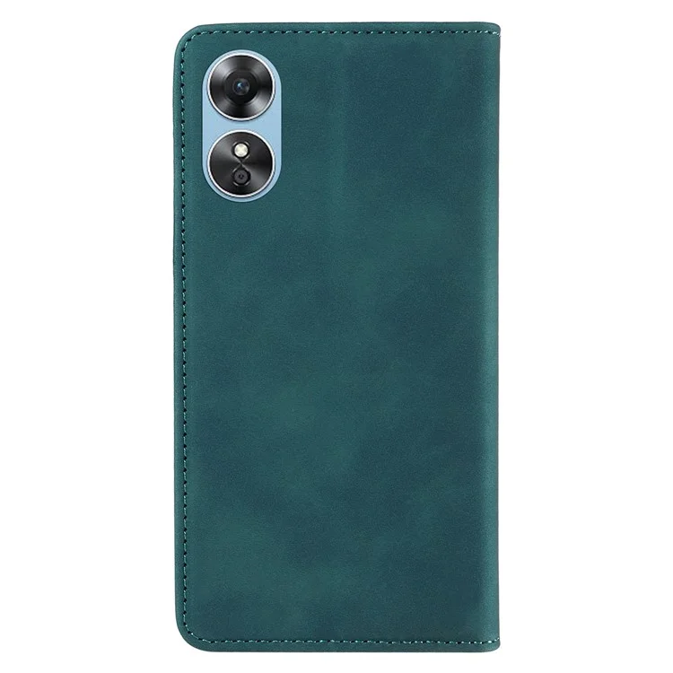 BETOPNICE 003 Custodia a Portafoglio per Oppo A17 4G / A17k 4G, Custodia in Pelle per Telefono con Blocco RFID, Supporto Pieghevole - Verde