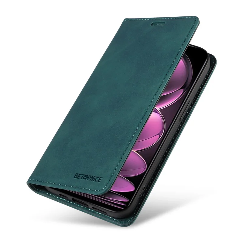 BETOPNICE 003 для Xiaomi Redmi Note 12 Pro 5G / 12 Pro Speed 5G / Poco X5 Pro 5G PU Leather RFID Blocking Phone Case - Зеленый