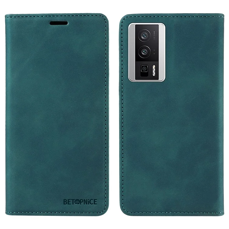 BETOPNICE 003 per Xiaomi Redmi K60 5G / K60 Pro 5G / Poco F5 Pro 5G Folio Flip Custodia in pelle PU con blocco RFID - Verde