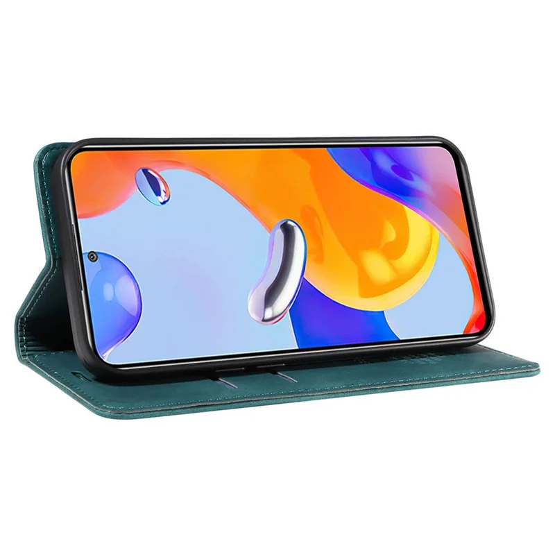 BETOPNICE 003 Per Xiaomi Redmi Note 11 4G (Qualcomm) / Note 11S 4G PU Leather RFID Blocking Drop Proof Phone Case - Verde