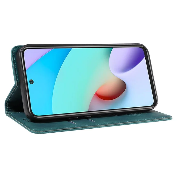 BETOPNICE 003 Pour Xiaomi Redmi Note 11 4G (MediaTek) / Redmi 10 4G (2021) / Redmi 10 2022 4G / 10 Prime Étui en cuir avec blocage RFID - Vert