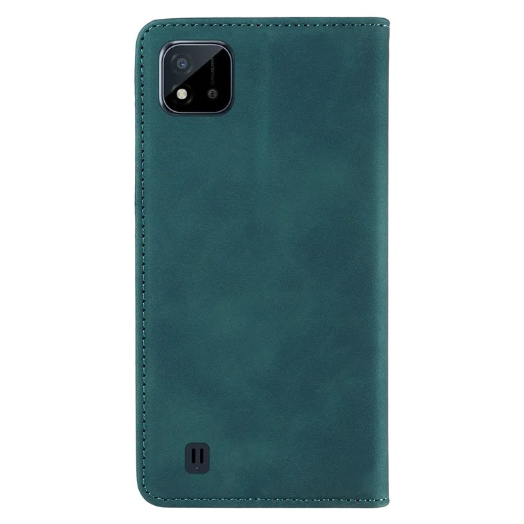 BETOPNICE 003 Para Realme C20 / C11 (2021) / C20A Capa de Proteção de Couro com Bloqueio RFID para Celular - Verde