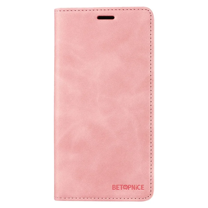 BETOPNICE 003 For Realme C20 / C11 (2021) / C20A RFID Blocking Leather Flip Cover Phone Protector Case (No Fingerprint Hole) - Pink