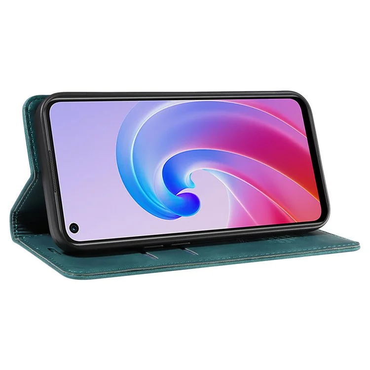 BETOPNICE 003 для Oppo Reno7 Z 5G / A96 (Китай) 5G / F21 Pro 5G / Reno7 Lite 5G / Reno8 Lite 5G / Reno8 Z 5G / OnePlus Nord N20 5G Кожаный чехол с блокировкой RFID - зеленый