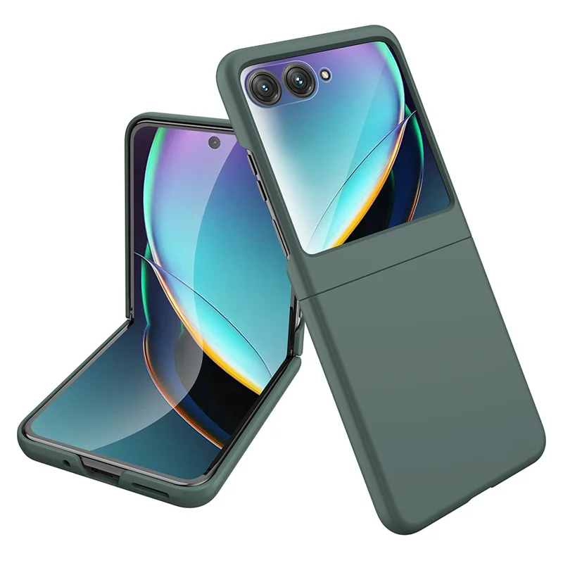 GKK For Motorola Razr 40 Ultra 5G Hard PC Phone Case Rubberized Folding Slim Phone Cover - Green