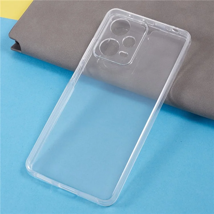 Per Xiaomi Redmi Note 12 Pro+ 5G Custodia per telefono Cornice TPU + Retro in acrilico + Protezione dello schermo in PET Copertura trasparente