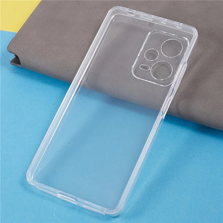 Per Xiaomi Redmi Note 12 Pro+ 5G Custodia per telefono Cornice TPU + Retro in acrilico + Protezione dello schermo in PET Copertura trasparente
