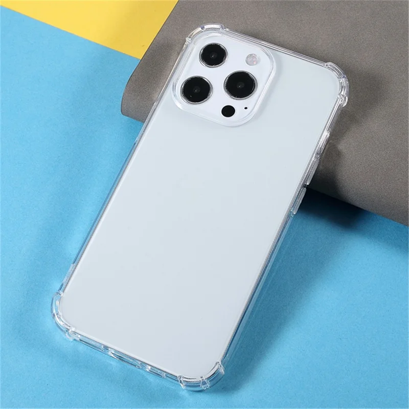 Transparent Shell for iPhone 15 Pro TPU Protective Case Four Corners Drop Resistant Phone Cover