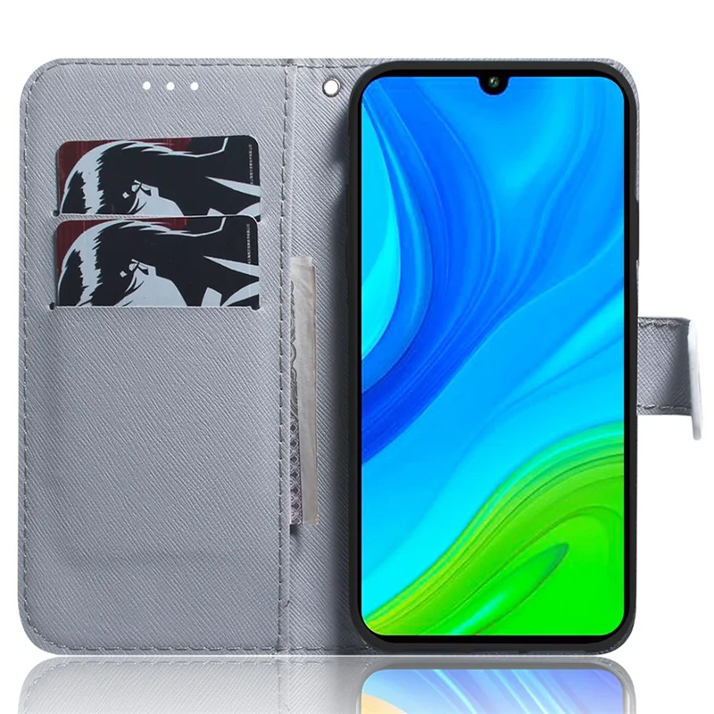 Flip PU Leather Case for Xiaomi Redmi Note 12S 4G Pattern Printing Stand Wallet Phone Cover - Wolf
