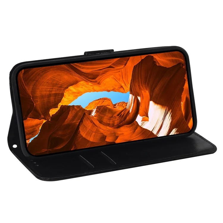Per Xiaomi Poco F5 Pro 5G / Redmi K60 5G / K60 Pro 5G Custodia in Pelle Motivo Fiore Scintillante Portafoglio Stand Cover - Grigio