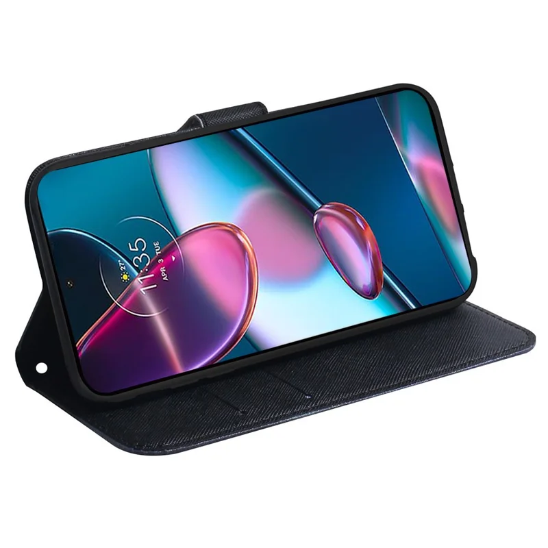 For Motorola Edge 40 5G Folio PU Leather Case Pattern Printing Wallet Stand Phone Cover - Panda