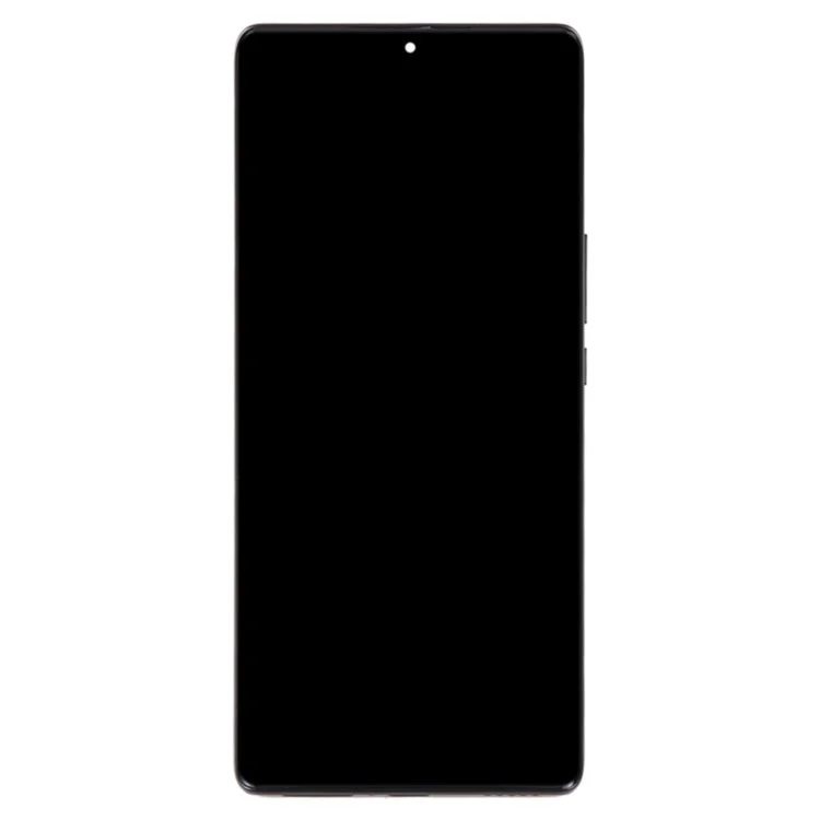 For Honor X40 5G OEM Grade S AMOLED-Bildschirm und Digitizer-Baugruppe + Rahmenteil (ohne Logo) - Schwarz