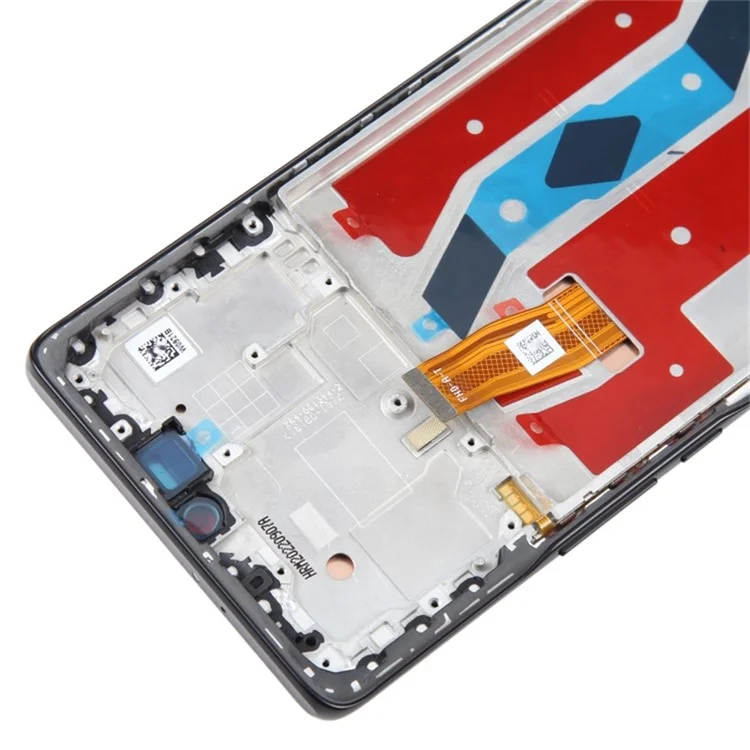 For Honor X40 5G OEM Grade S AMOLED-Bildschirm und Digitizer-Baugruppe + Rahmenteil (ohne Logo) - Schwarz