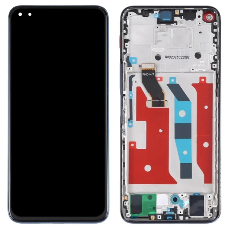 For Honor X20 / Honor 50 Lite OEM Grade S LCD Screen and Digitizer Assembly + Frame Replacement Part (without Logo) - Blue