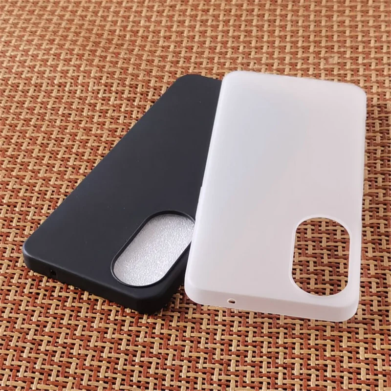 For ZTE Blade V40s 4G Flexible TPU Case Matte Finish Protective Cover - Black