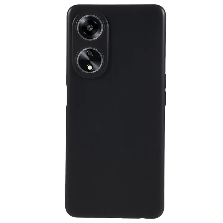 Capa TPU para Oppo A98 5G Aberturas Precisas Proteção Brilhante Capa de Telefone - Preto