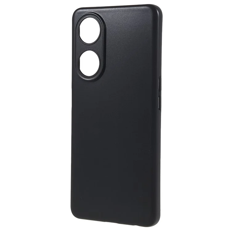 Capa TPU para Oppo A98 5G Aberturas Precisas Proteção Brilhante Capa de Telefone - Preto