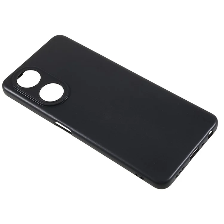 Capa TPU para Oppo A98 5G Aberturas Precisas Proteção Brilhante Capa de Telefone - Preto