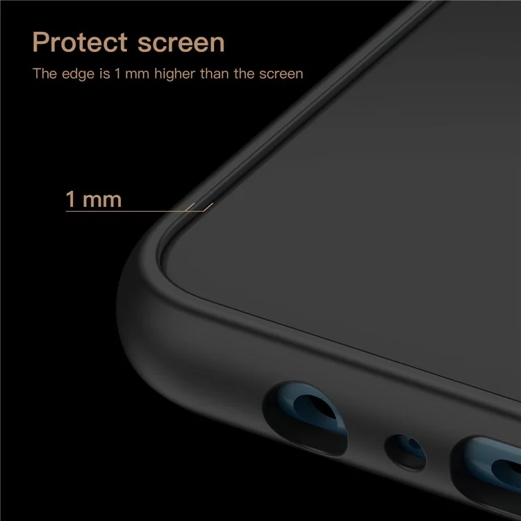 Für Samsung Galaxy A72 4G / 5G Retro Handyhülle PU-Leder beschichtet TPU+PC rutschfester Griff Cover - Schwarz