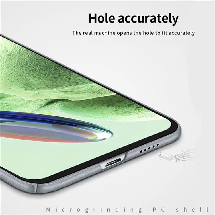 MOFI Shield Matte Series para Xiaomi Redmi Note 12 Pro 5G Funda de teléfono de PC mate anti-arañazos - Negro