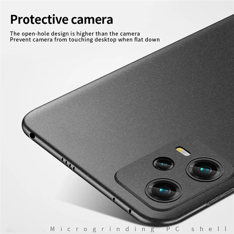 MOFI Shield Matte Serie für Xiaomi Redmi Note 12 Pro 5G Matte PC Handyhülle Anti-Kratzer Handyhülle - Rot