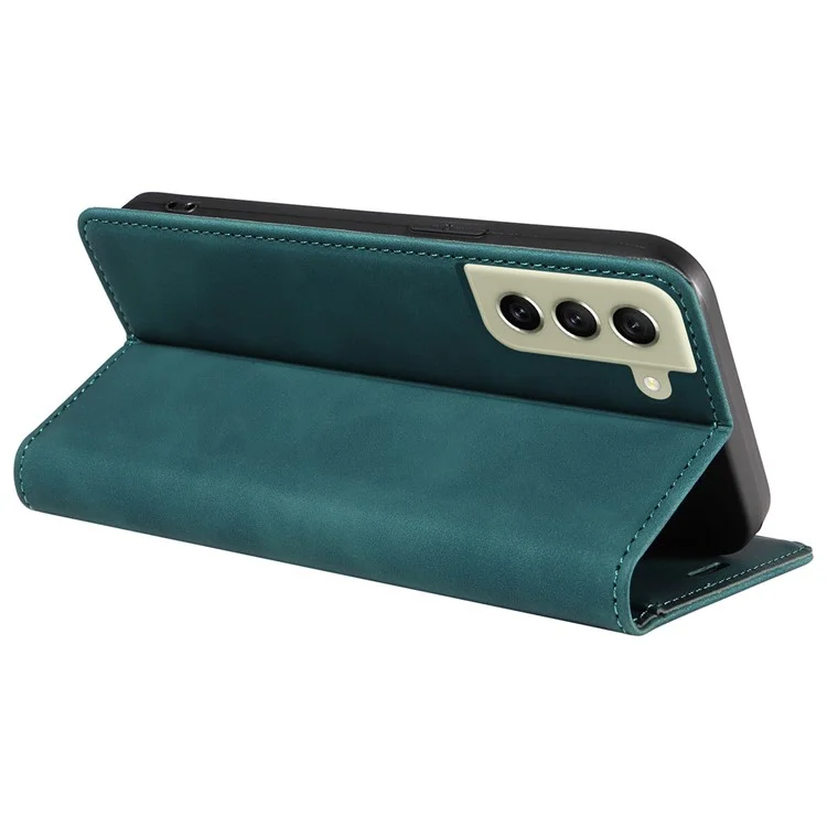 BETOPNICE 003 Anti-drop Phone Case for Samsung Galaxy S21+ 5G RFID Blocking Leather Wallet Stand Cover - Green