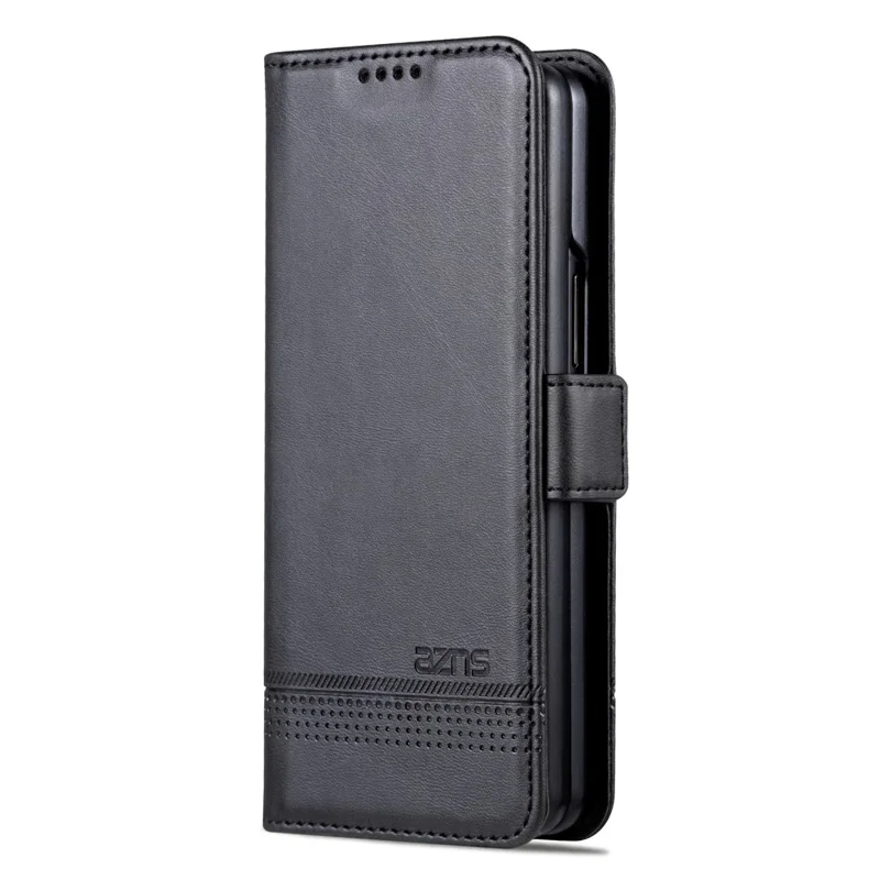AZNS Pour Samsung Galaxy Z Fold5 5G Étui portefeuille en cuir PU Flip Folio Stand Housse de téléphone - Noir
