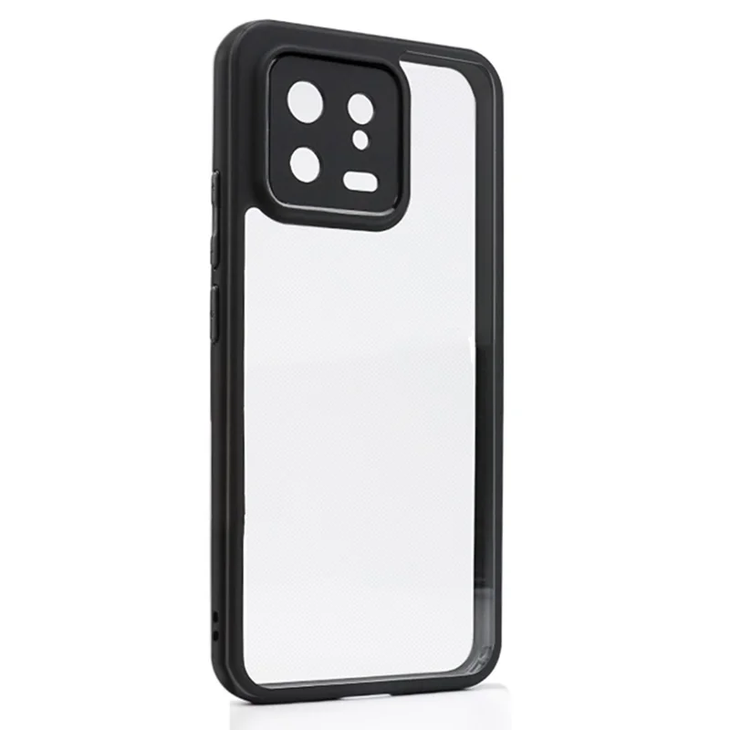 Для Xiaomi 13 Super Thin TPU + PC Phone Case HD Transparent Dustproof Mobile Phone Cover