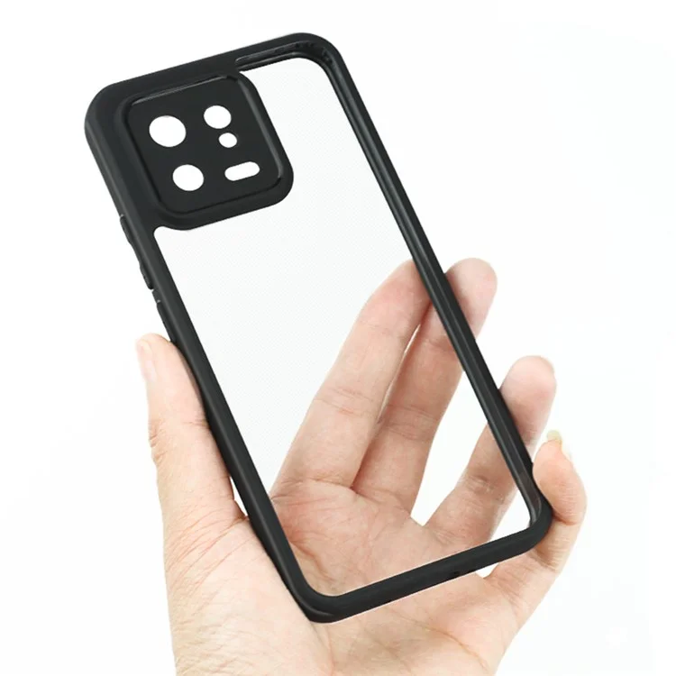 Для Xiaomi 13 Super Thin TPU + PC Phone Case HD Transparent Dustproof Mobile Phone Cover