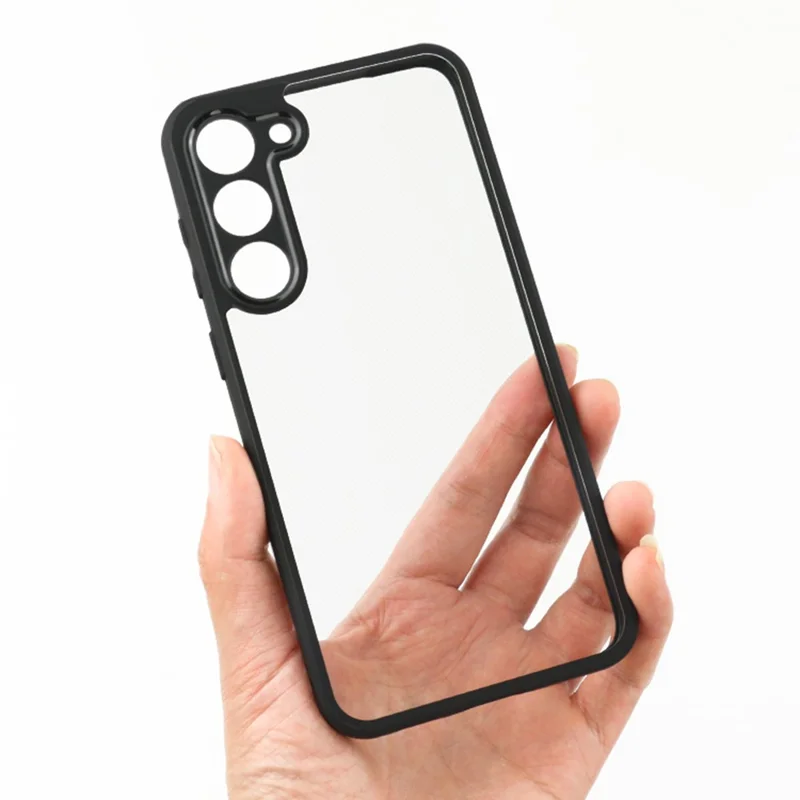 For Samsung Galaxy S23 Precise Cutout Phone Case Flexible TPU + Hard PC Dustproof Cell Phone Cover