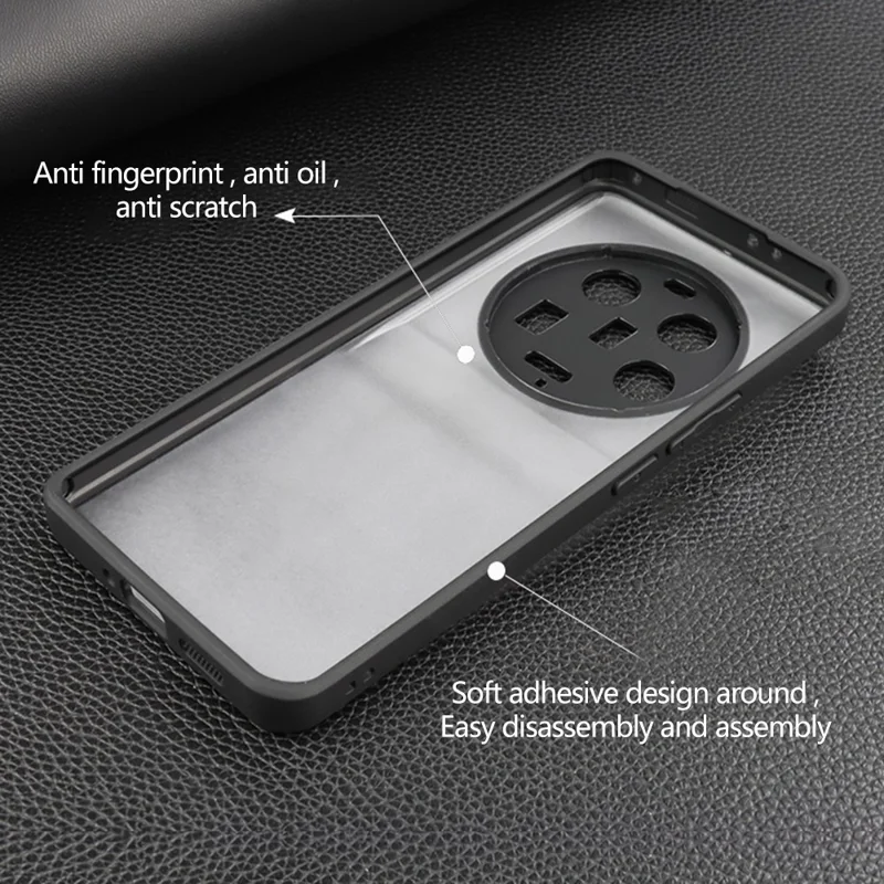 Anti-Fingerprint Handyhülle für Xiaomi 13 Ultra, transparente Handyhülle, flexibles TPU + Hartschalenschutz